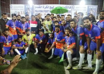 دالحکومت ریاض میں فالکن فٹبال کلب کی جانب سے چھوتی فالکن سپر فٹبال لیگ کا شاندار فائنل میچ کھیلا گیا