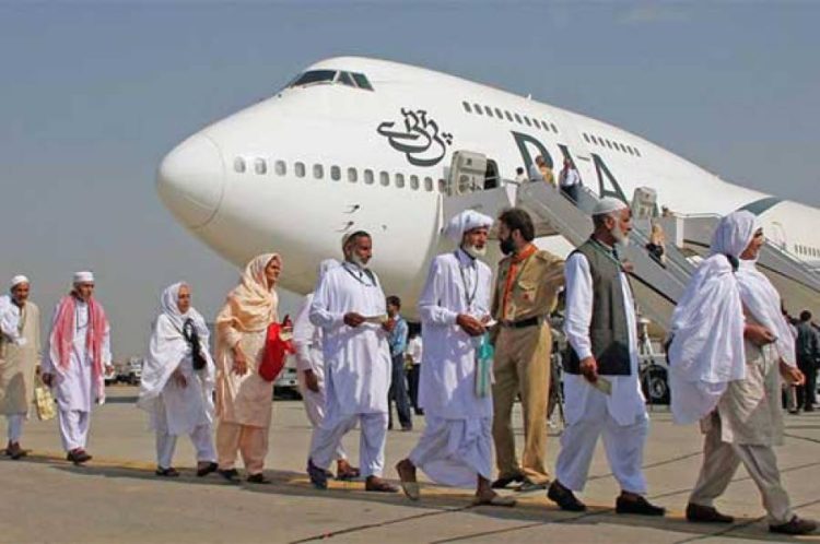 عازمین حج کو لے کر پہلی پرواز مدینہ النبی صلی اللہ علیہ والہ وسلم روانہ