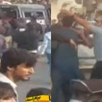 کراچی: پولیس اور پی ٹی آئی کارکنوں میں جھڑپ، ایس ایچ او سمیت متعدد اہلکار زخمی