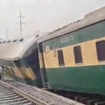 لاہور سےکراچی جانیوالی شالیمار ایکسپریس شاہدرہ پل پر حادثہ کا شکار ۔