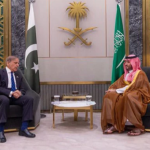 وزیراعظم شہباز شریف کی سعودی ولی عہد شہزادہ محمد بن سلمان سے ملاقات۔